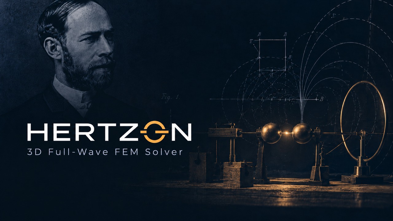 Hertzon electromagnetic simulator splash screen